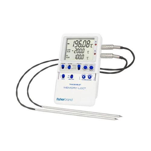 Fisherbrand™ Traceable™ 液態氮數據紀錄溫度計, 雙探針 (-196°C to +105°C)